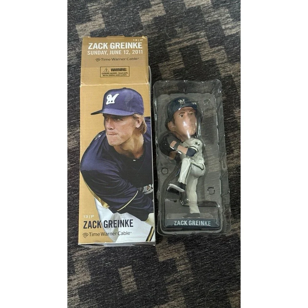 2011 Milwaukee Brewers - Zack Greinke Bobblehead w/Box - 6/12/11